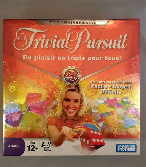 Trivial Pursuit Th Anniversary Rare French Edition French Immersion