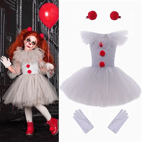 Disfraz de Pennywise para niña Disfraz de Payaso It para bebé