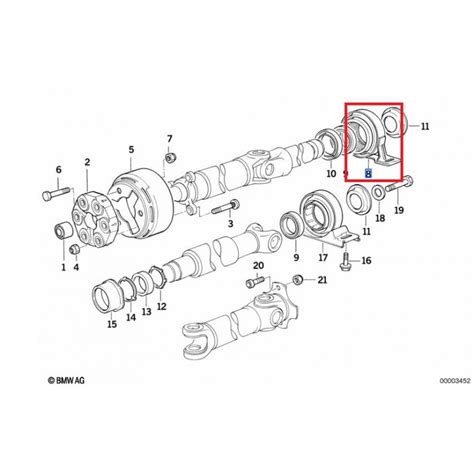 Palier Interm Diaire Avant D Arbre De Transmission Bmw Serie E