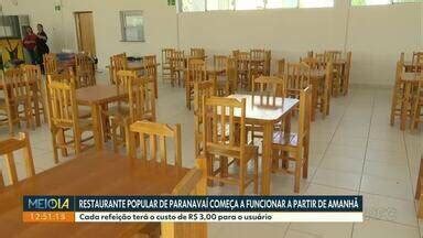 Meio Dia Paraná Noroeste Restaurante Popular de Paranavaí começa a