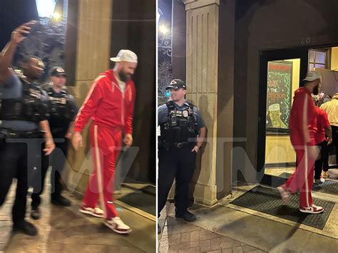 Travis Kelce Takes Photo at Restaurant with Cop After Kansas City Parade Shooting - News