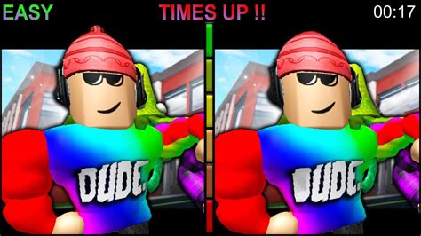 Bet You Cannot Find All The Difference Roblox Characters Spot Find The Difference Challenge