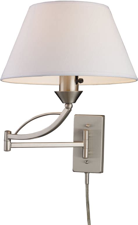 Elk Lighting Elysburg Swing Arm Wall Sconce Satin 170161