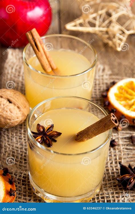 Hot Toddy Drink For Christmas Stock Image Image Of Cinnamon Delicious 63346237