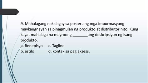 Mga Katangian At Kalikasan Ng Deskripsyon Ng Produktopptx