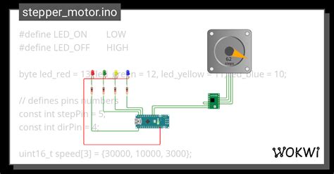 Stepper Motor Speed Wokwi Esp32 Stm32 Arduino Simulator