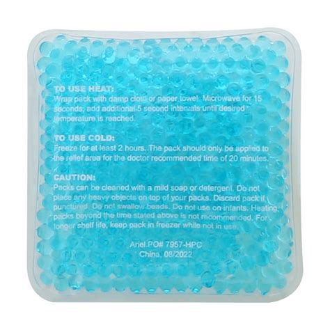 Square Aqua Pearls Hot And Cold Pack Totally Promotional
