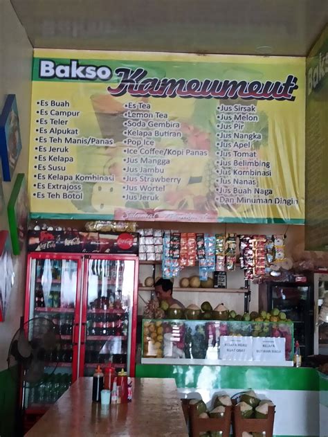 Menu At Bakso Kameumeut Restaurant Bekasi Regency