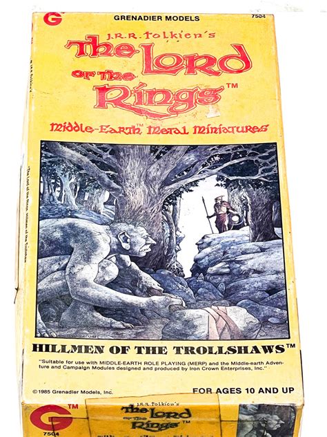 LORD OF THE RINGS MINIATURES - HILLMEN OF THE TROLLSHAWS. FN CONDITION – The Unreality Store