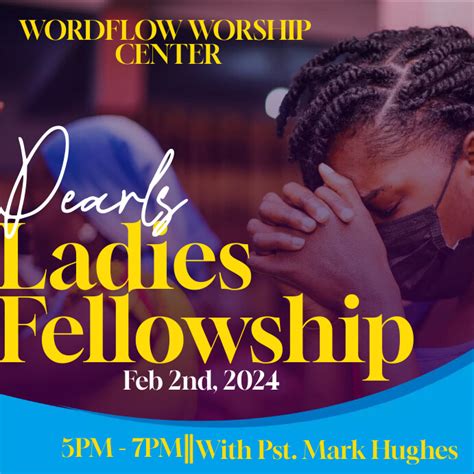 Ladies Fellowship Poster Template Postermywall