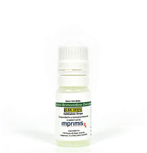 Tim-Brim-Dor® PF (Timolol/Brimonidine/Dorzolamide)* - 10mL - ImprimisRx