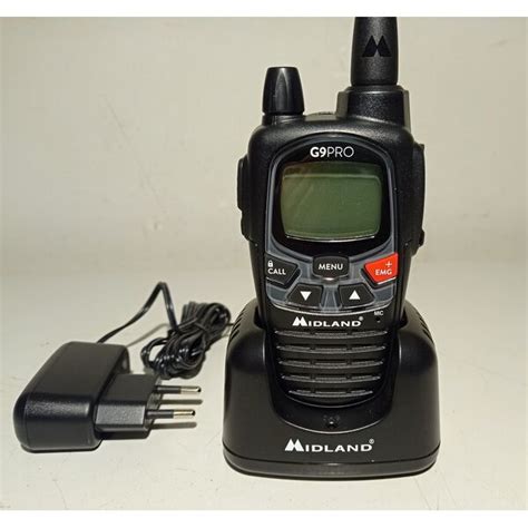 Midland G9 Pro Nera Radio Portatile PMR LPD