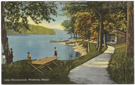 Lake Maranacook Winthrop Ca 1938 Maine Memory Network