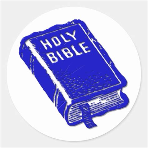 The Holy Bible Classic Round Sticker Zazzle