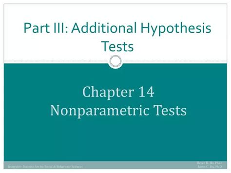 Ppt Chapter 14 Nonparametric Tests Powerpoint Presentation Free