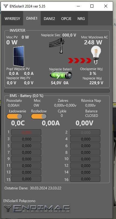 Monitor Systemu Fotowoltaiki I Magazynu Energii EnsolarX