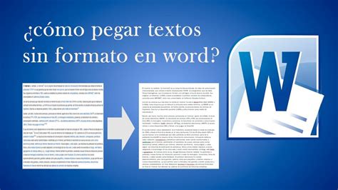 Comando Para Pegar Sin Formato En Word Image To U