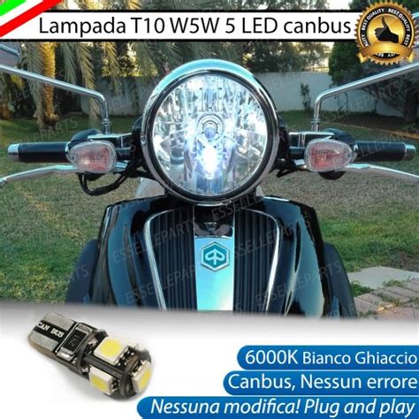 Kit Led Xenon Abbaglianti Anabbaglianti Targa Luci Posizione Piaggio