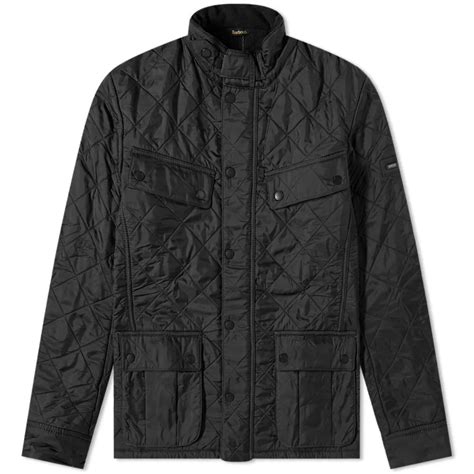 Barbour International Ariel Polarquilt Jacket Black End Gb