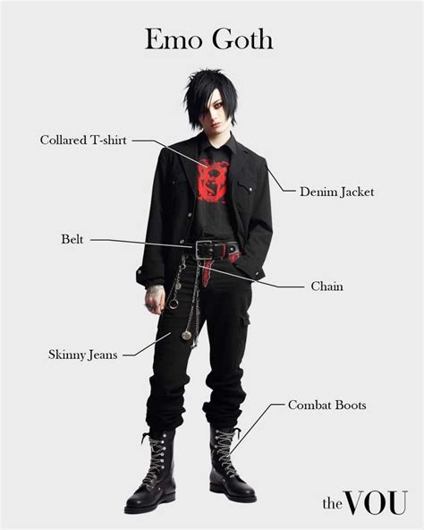 Emo Goth Outfit Idea For Men In 2023 Goth Fashion Punk Style Outfits