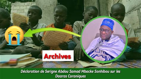 Archive Thieuy D Claration De Serigne Abdou Samad Mbacke