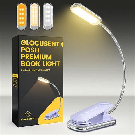 Glocusent Posh Premium Book Light For Reading In Bed With Timer Led