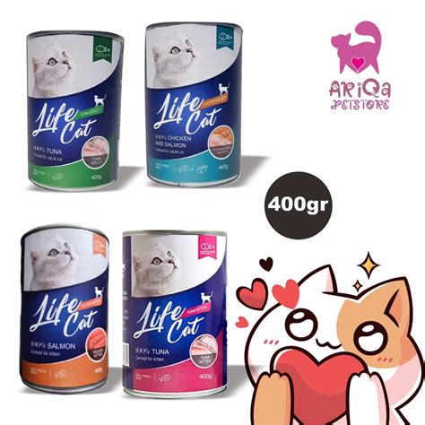 Jual Life Cat Kaleng Makanan Kucing Basah Kitten Adult Gram