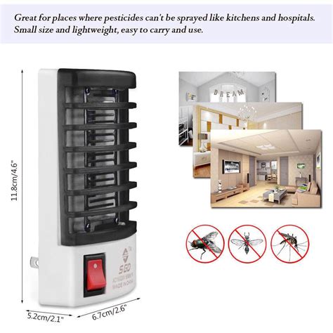 Buy Ap Led Socket Electric Mosquito Fly Bug Insect Trap Killer Zapper Night Lamp Lights At