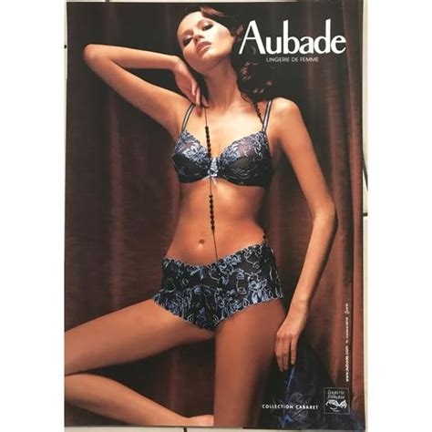 Aubade Lingerie De Femme Collection Cabaret 40x57cm AFFICHE