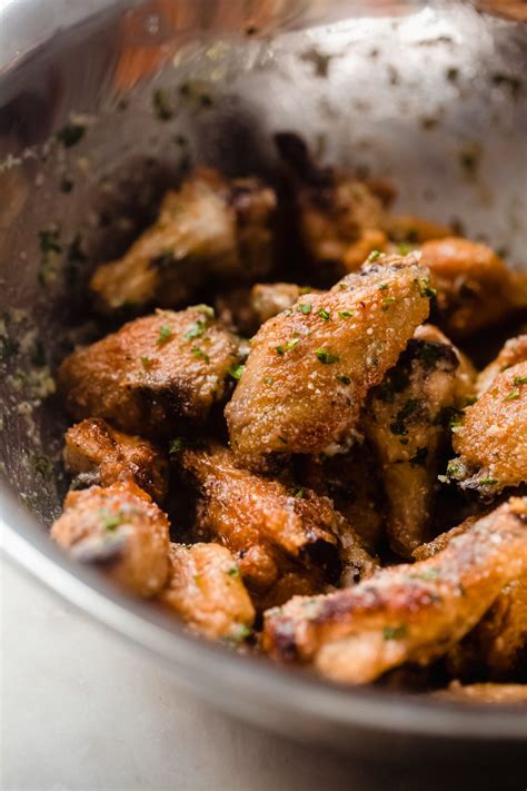 Super Crispy Garlic Parmesan Wings Recipe Little Spice Jar