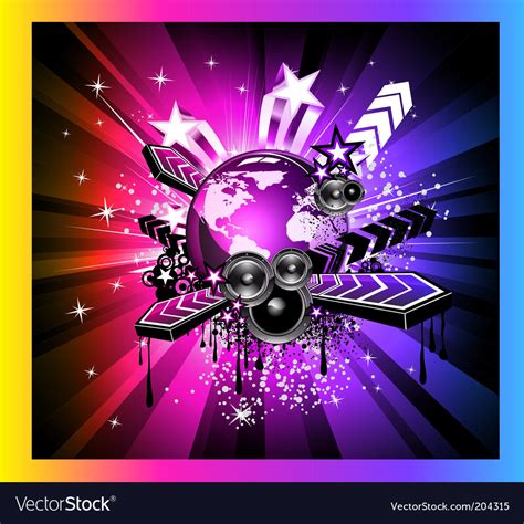 Dj Dance Floor Royalty Free Vector Image Vectorstock 53 Off