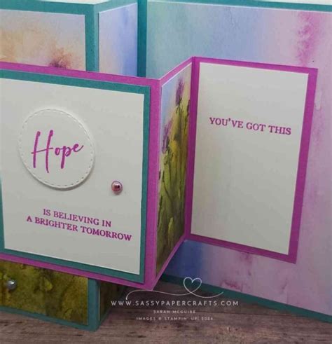 Make A Double Z Fold Card With The Unbounded Love Bundle Sassypapercrafts