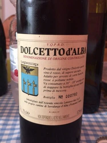 Cantine Lanzavecchia Dolcetto D Alba Vivino US