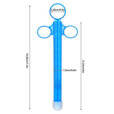 Kluhllmo Reusable Lubricant Applicator Smooth Round Tip Durable Easy To Clean Injection Sex Toys