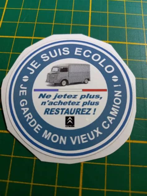 STICKER AUTOCOLLANT CAMION Citroën Tube HY Je suis écolo EUR 3 20