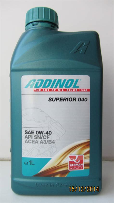 Addinol Superior 040 Sae 0w 40 0w 40 Ölanalysen Und Ölanalytik Für