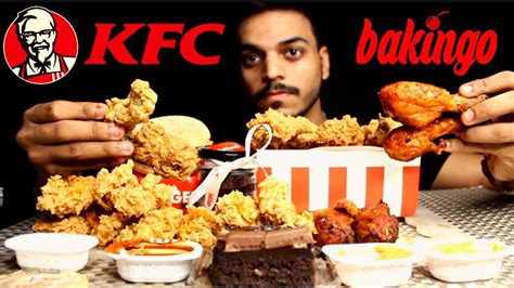 Asmr Mukbang Kfc Fried Chicken 🍗 Burgers 🍔 Eating Spicy Fire