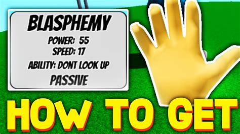 HOW TO GET BLASPHEMY GLOVE BADGE In SLAP BATTLES SHOWCASE YouTube