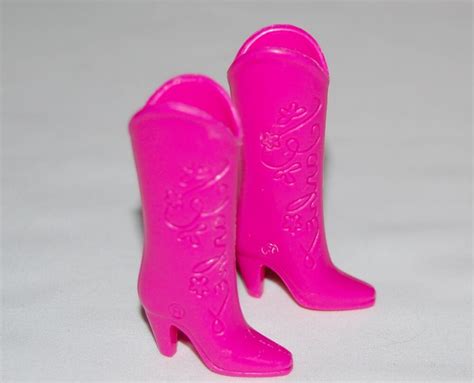 Vintage Barbie~1989 Western Fun Barbie Doll Hot Pink Cowboy Boots Ebay