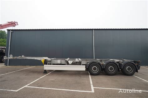 Naczepa Do Przewozu Kontener W Renders Axle Container Trailer With