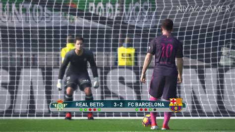 Real Betis Vs Barcelona Penalty Shootout Pes Youtube