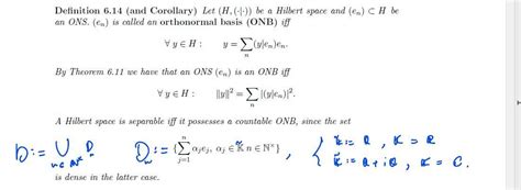 Solved Task Let H Be A Hilbert Space With Countable Chegg