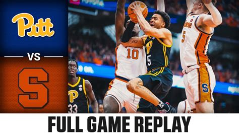 Pitt Vs Syracuse Full Game Replay Acc Mens Basketball Youtube