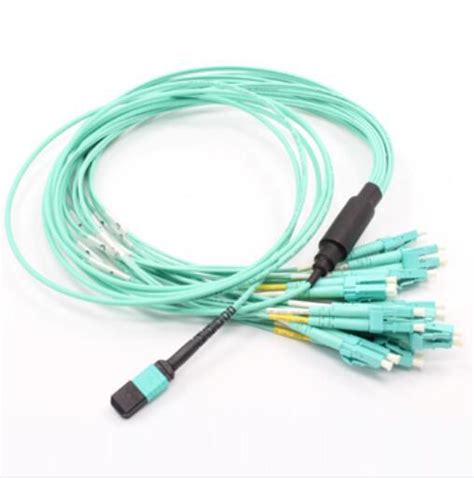 MPO LC Fanout 12core Mini Round 3 0mm Fiber Optical Patchcord China