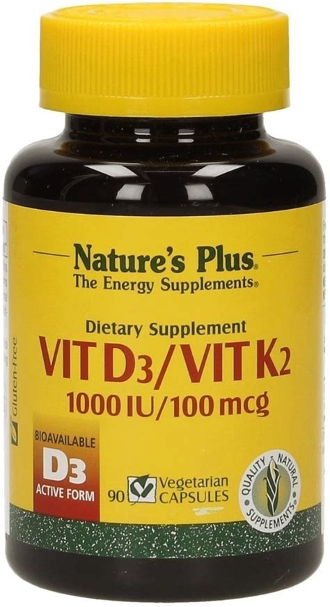 Nature S Plus Vitamin D Ie Mit Mcg Vit K Kapseln Stk