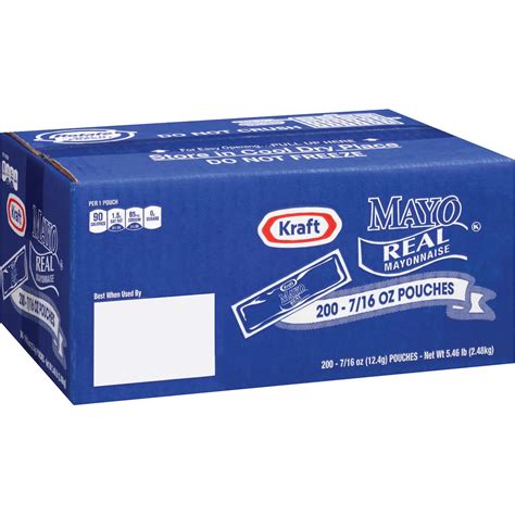 Kraft Real Light Mayonnaise, Made with Quality Ingredients, Portion ...