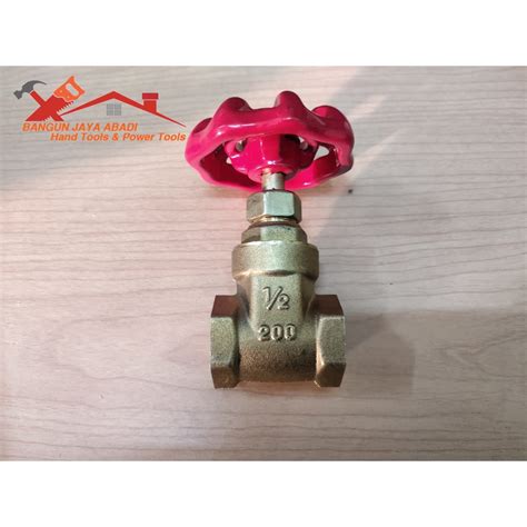 Jual Ball Valve Kuningan Brass Stop Kran Keran Putar Gate Valve Fh