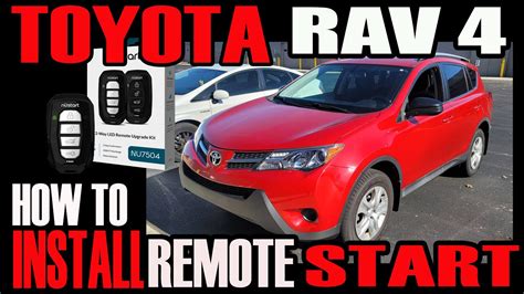 TOYOTA RAV 4 HOW TO INSTALL REMOTE START CM900 CMX T HARNESS