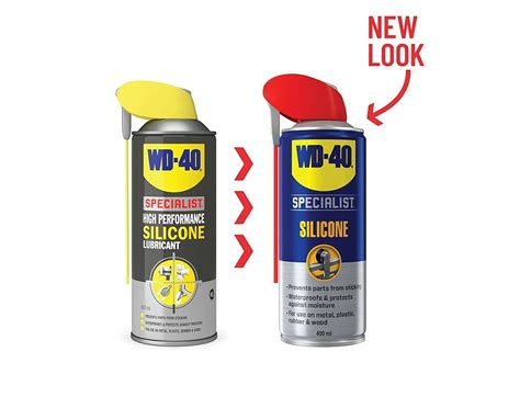 WD 40 Silicone Lubricant Spray 400Ml For Plumbing Rubber Car Window