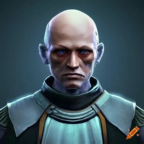 Image Of A Bald Male Jedi Pilot Inside The Jedi Temple On Craiyon